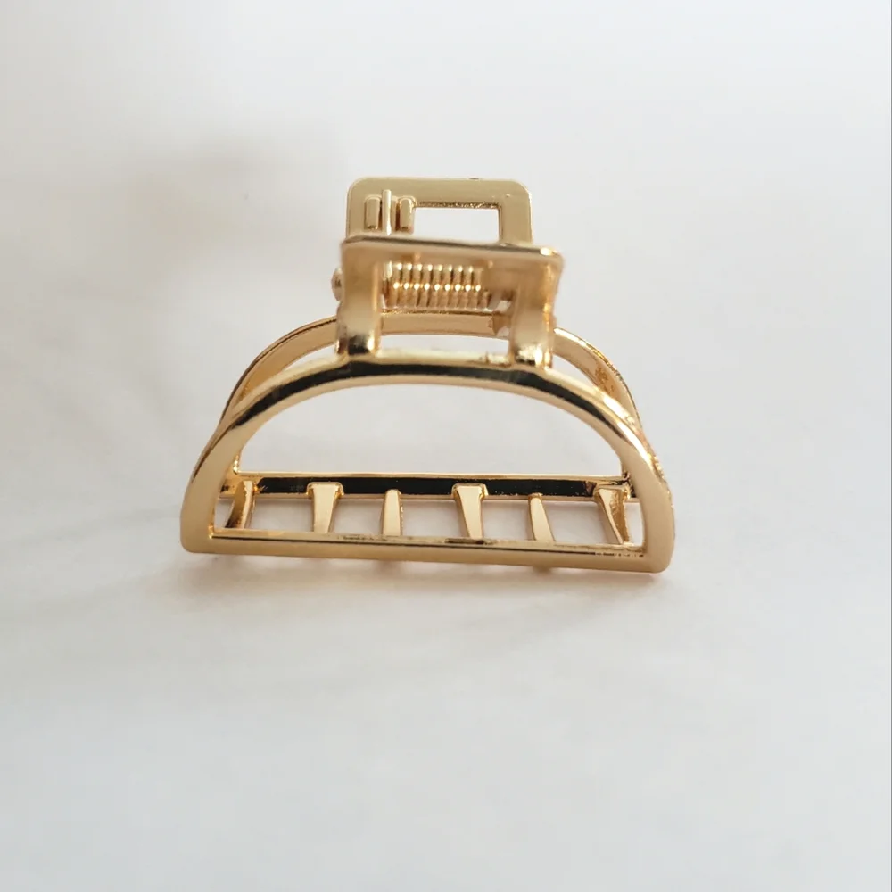 Gold Tone Metal Hair Claw Hair Clip